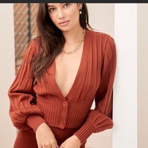 Wilfred Plunge Front Cardigan